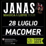 Concerto JANAS "Magica & Lieve Tour" 28 luglio 2019 Macomer