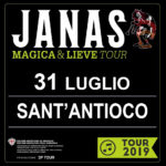 Concerto JANAS "Magica & Lieve Tour" 31 luglio 2019 Sant'Antioco